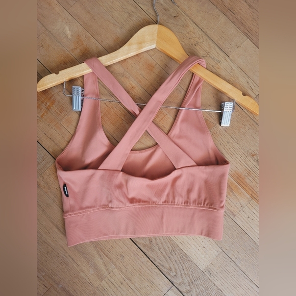 MONROW,  Movement Sports Bra, Faded Rust, Size Small - Picture 2 of 13